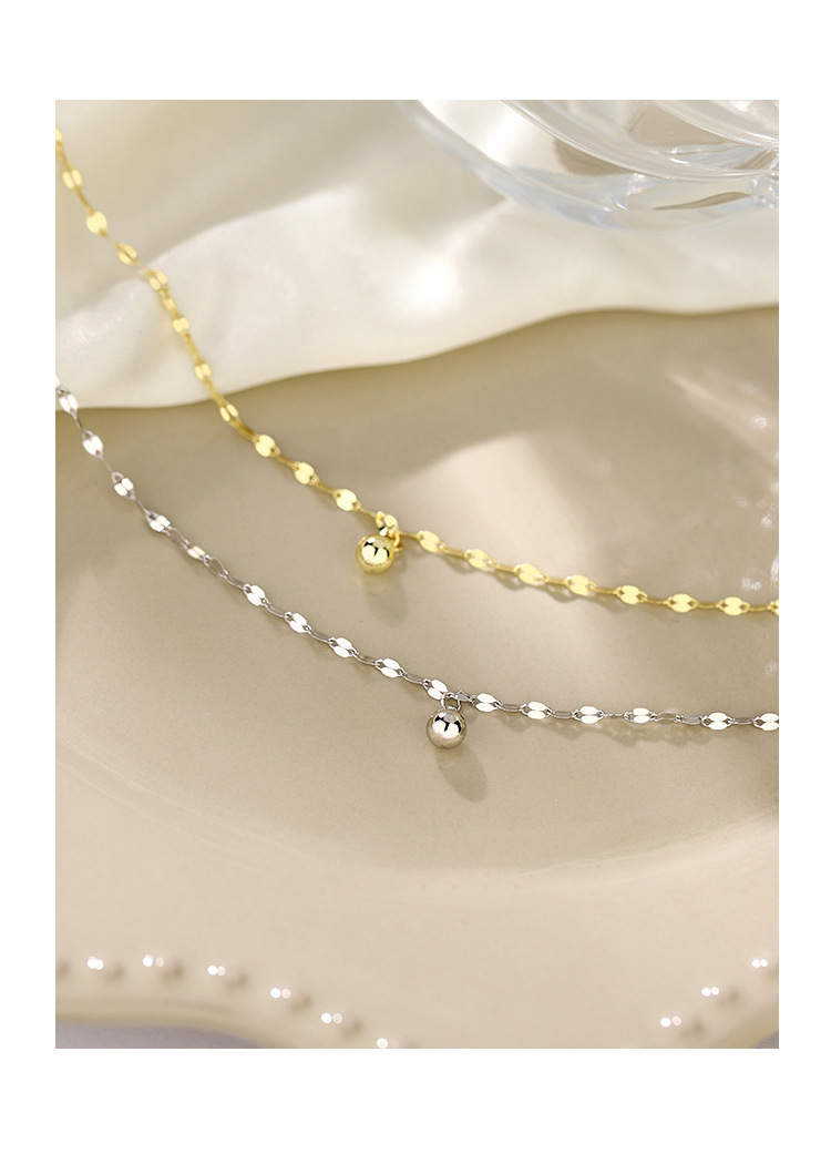 脚链批发轻奢饰品高级感圆珠脚链简约足链女脚饰小众详情7