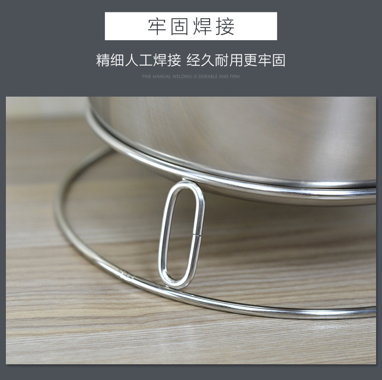 Kaiwang stainless steel kitchen pot rack, kitchen steamer rack, thickened double-layer wok rack, heat insulation pad, anti-scald rack wholesale pic 22