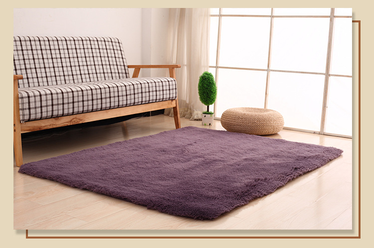简约现代长毛客厅地毯 丝毛地毯4.5cm卧室床边榻榻米地毯详情15