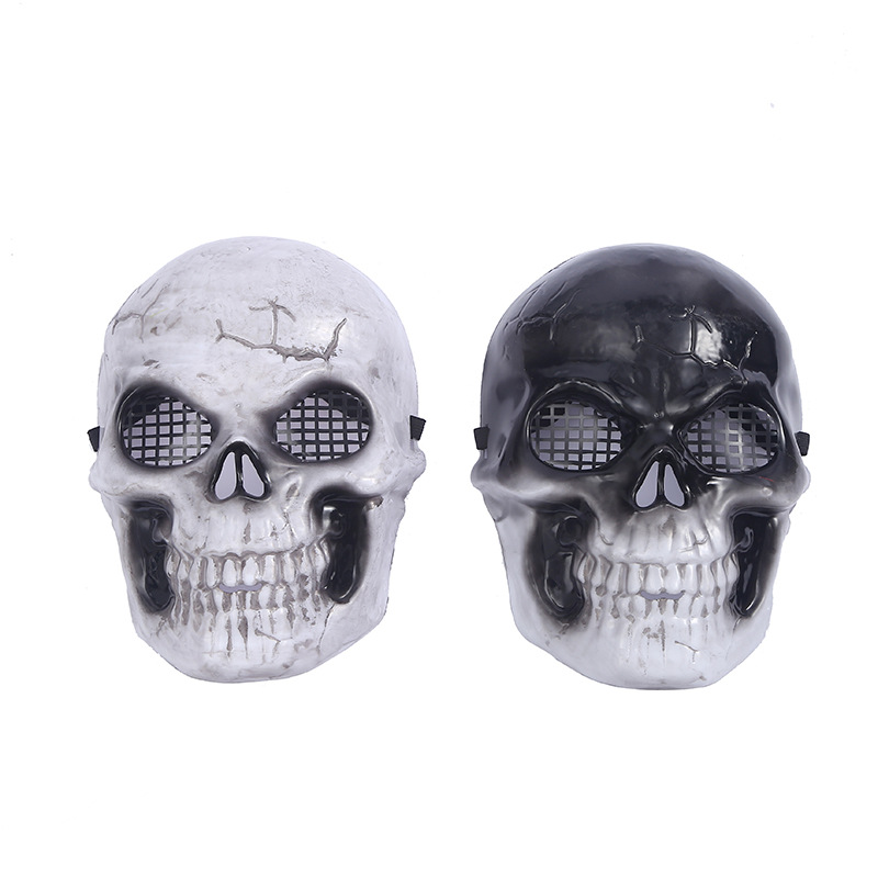 骷髅头面具万圣节鬼屋装饰恐怖摆件场地布置道具整蛊骷髅头面具详情1