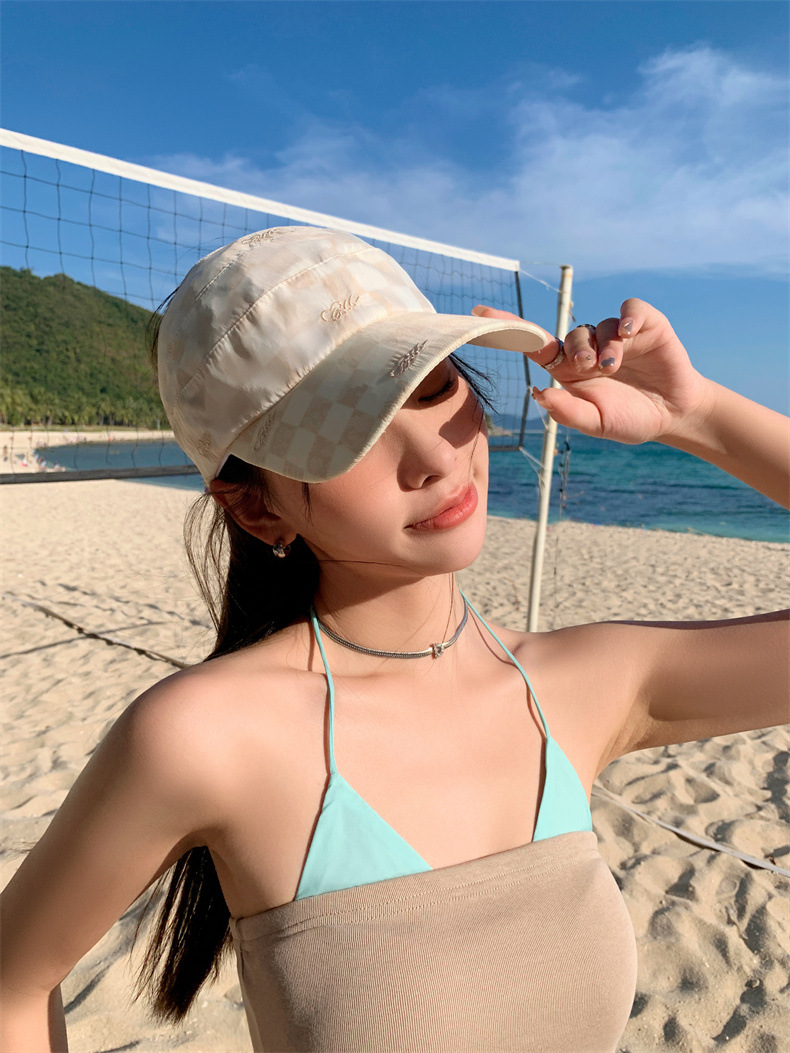 可扎高马尾棒球帽女士夏季网红运动太阳帽空顶遮阳防晒帽鸭舌帽潮详情7