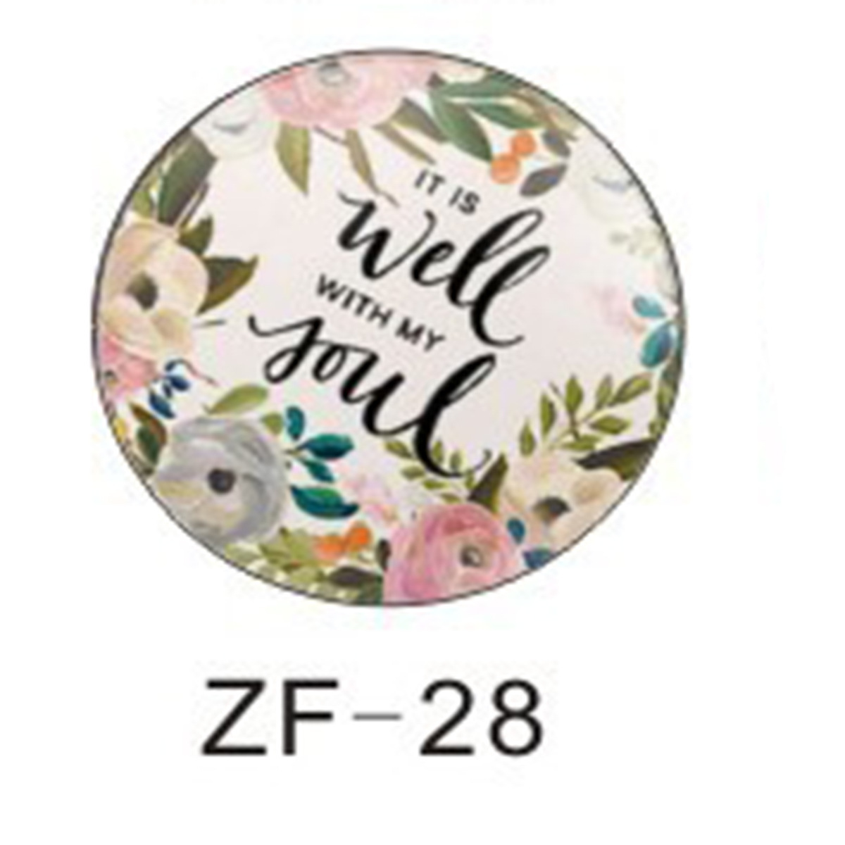 时光宝石水晶玻璃花环励志系列亚马逊diy饰品配件英文图案徽章详情34