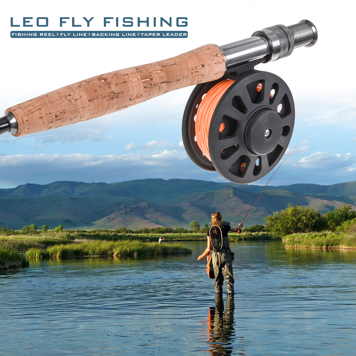 27914-T [GLA Flyfishing Reel with Line (including Flyfishing backup line, main line and sub-line] Flyfishing Set of Fishing gear pic 7