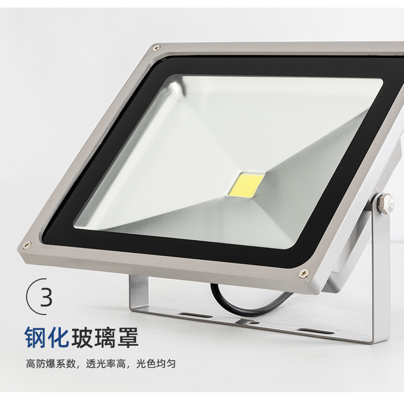 LED投光灯泛光灯厂房高亮户外广告灯室外露天防水广场球场灯路灯详情21