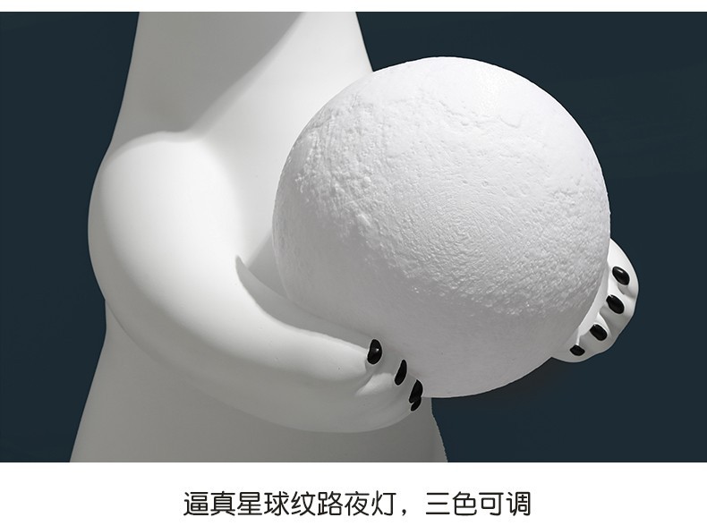 Creative polar bear welcoming large floor-standing decorative items, decorative lights, living room entrance hall home decorations, housewarming and opening gifts pic 12