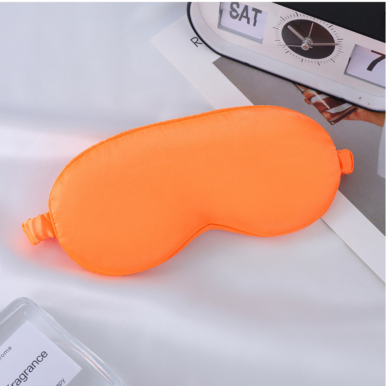 眼罩仿真丝双面桑蚕丝遮光睡眠眼罩加印logo户外出行必备现货批发详情45