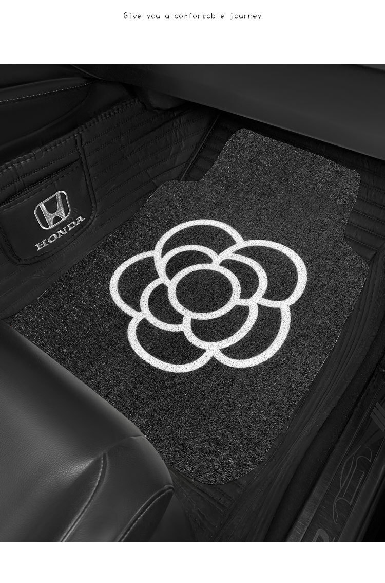 汽车丝圈脚垫可爱车内地毯防脏保护垫单片卡通防滑地垫车载脚踏垫详情10