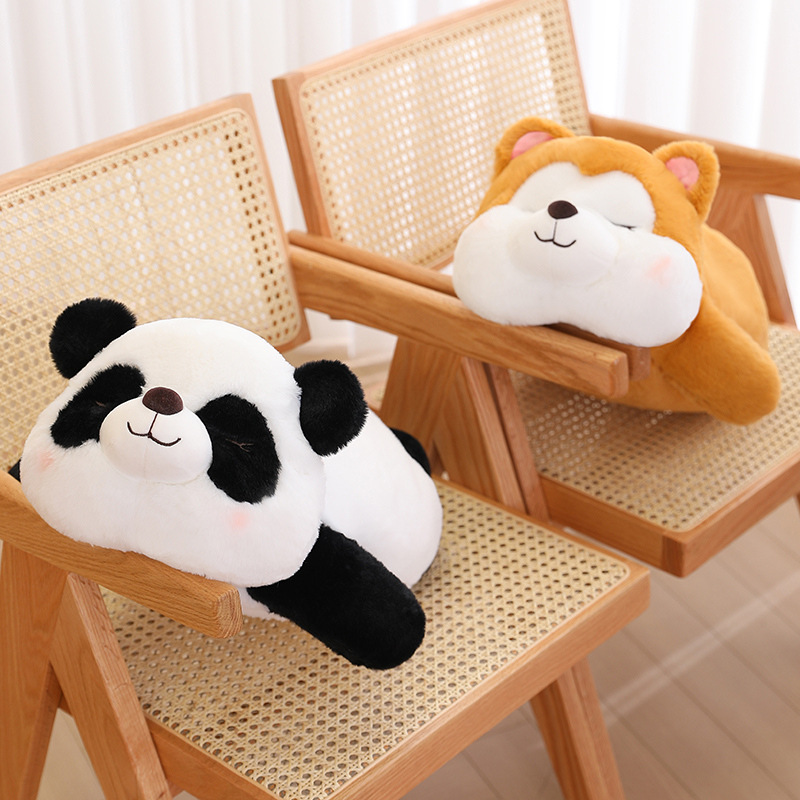 创意趴姿小猪毛绒玩具公仔压床娃娃玩偶儿童生日礼物靠垫抱枕长条详情12