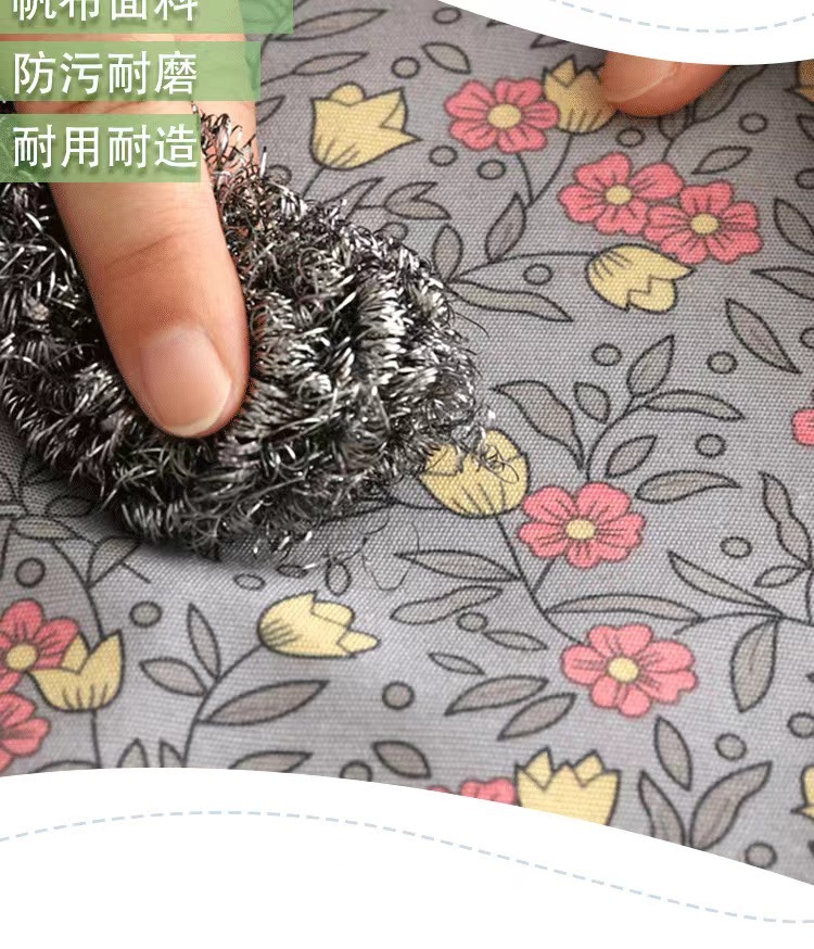 Cotton breathable summer half-length apron, stain-resistant and wear-resistant canvas, cute for girls, kitchen and catering special half-length waistband pic 2