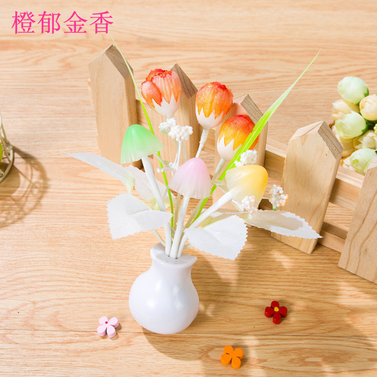 库存销售 光控感应七彩蘑菇小夜灯 节电低耗 插电新奇特led小夜灯详情23