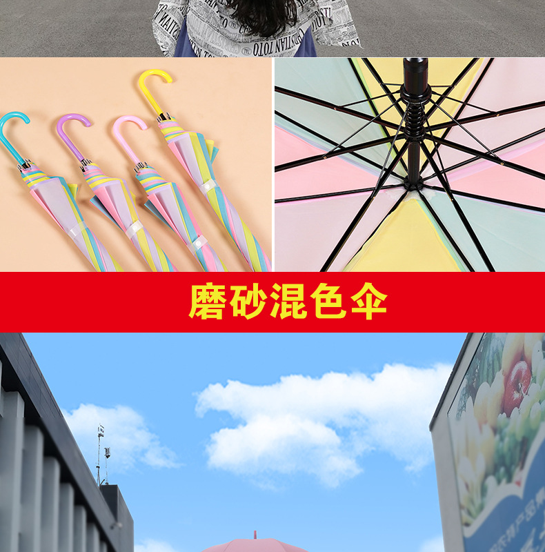 透明雨伞大量批发一次性塑料雨伞自动批发透明伞长柄高颜值晴雨伞详情12