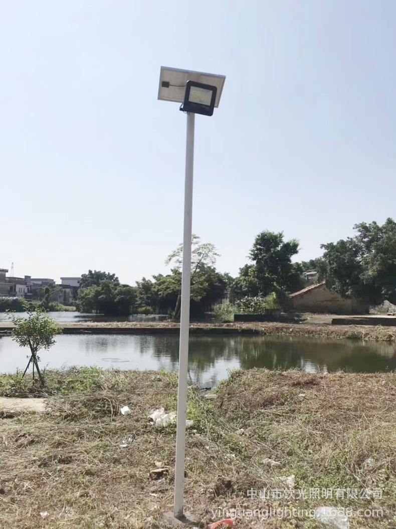 led庭院灯太阳能投光灯60W户外路灯100W花园壁灯光感应广场灯200W详情14