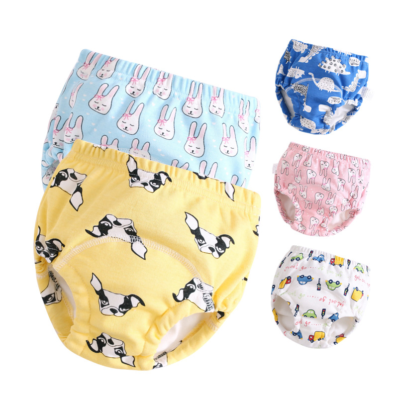 训练裤婴儿夏a类纯棉不夹屁屁宝宝尿布裤透气可洗入厕练习裤内裤详情15