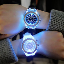 Ins-style illuminated watches, personalized Harajuku Korean version, fashionable and trendy LED fluorescent couple watches for boys, girls, primary and secondary school students pic 17