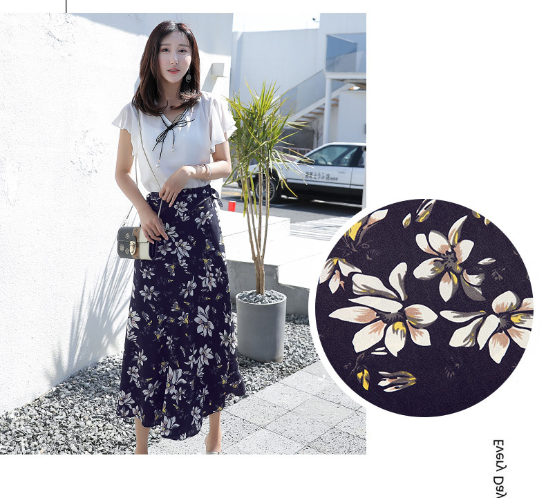 时尚半身长裙女夏季半身裙20新款女夏中长款沙滩裙半身裙雪纺详情14