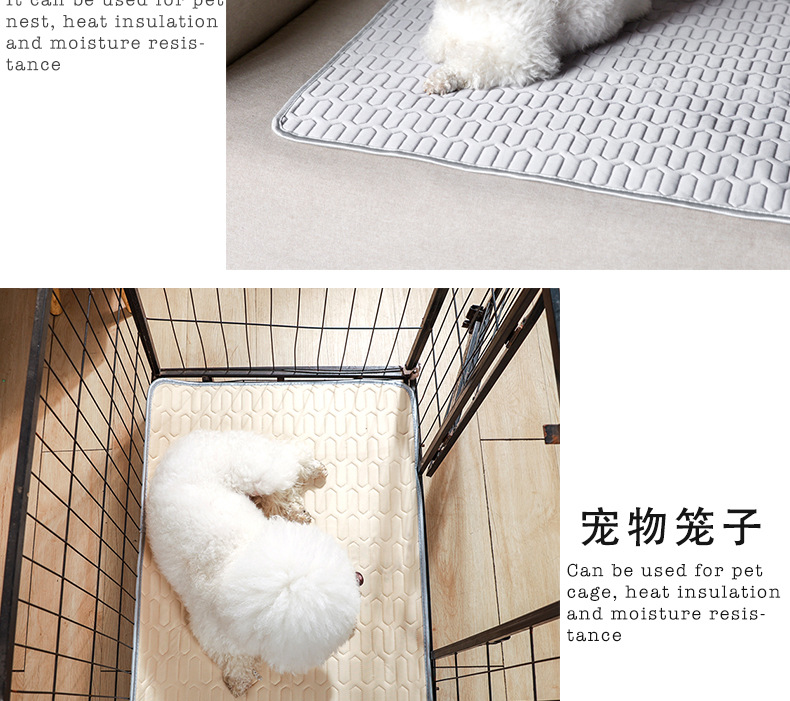夏季宠物冰丝垫猫垫沙发垫夏天狗狗降温凉垫凉席厂家直销一件代发详情4