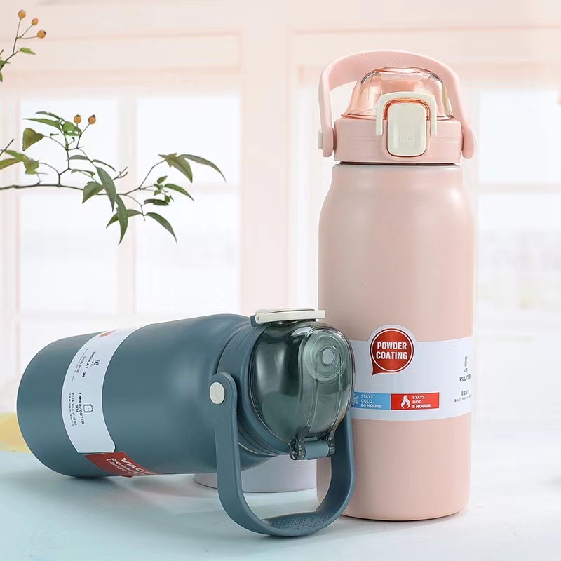 Self-developed oidire portable car water boiling travel kettle, cold drink coffee, tea and water separation, tea-making exercise, long-lasting heat preservation kettle, large capacity with straw pic 14