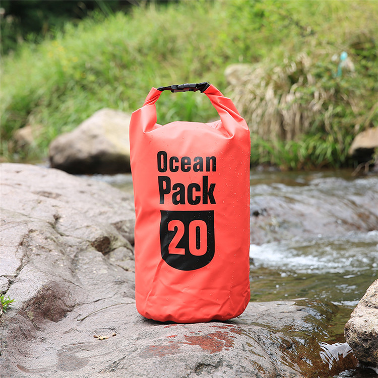 Factory direct supply of outdoor drift bucket bags, sports waterproof bucket bags, colored waterproof fabric bags, beach camping backpacks pic 37