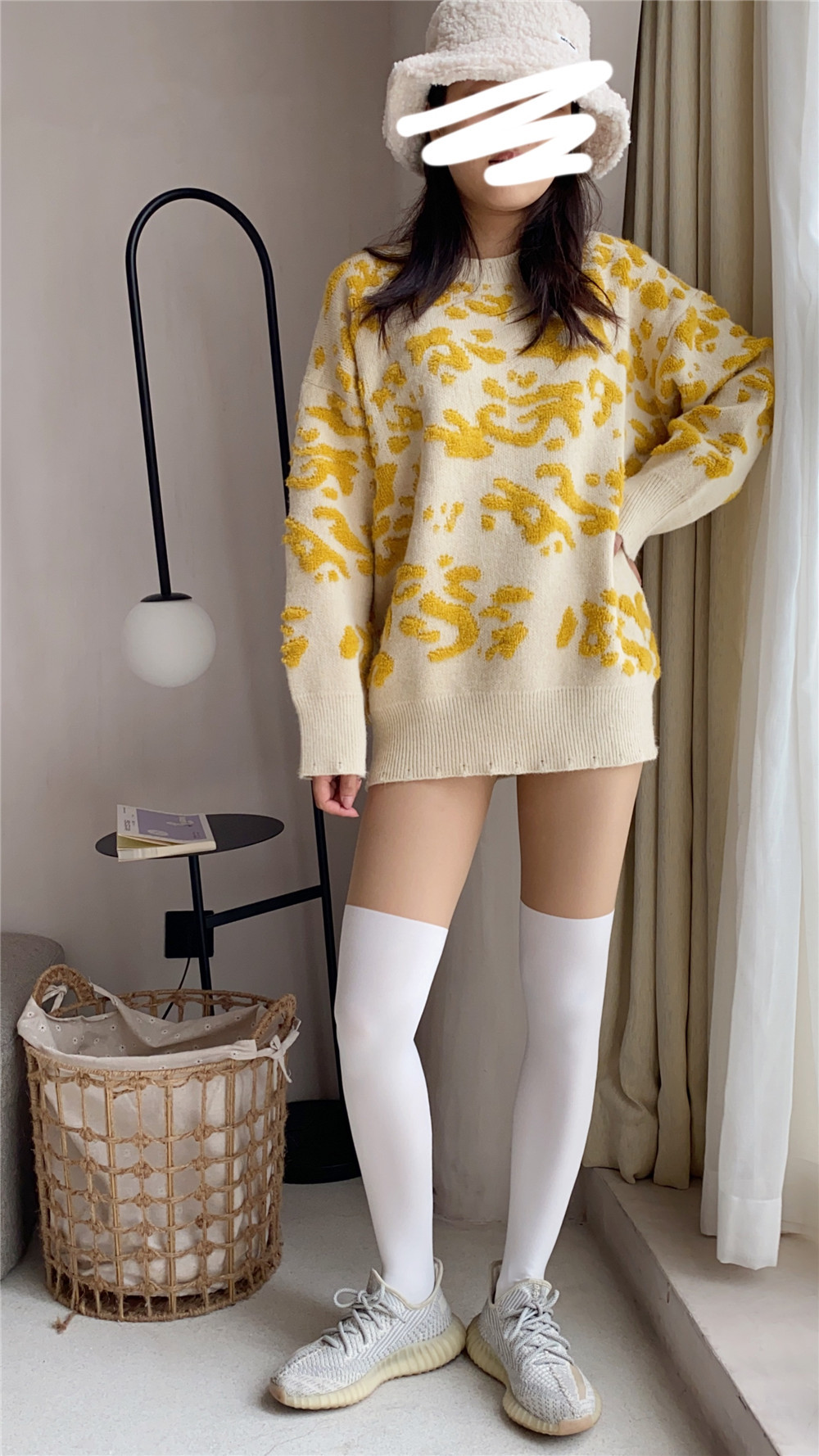 New patchwork stockings, black and white stockings, fake thigh stockings, sweet and cool fake calf stockings, sexy base stockings, pantyhose for women pic 48