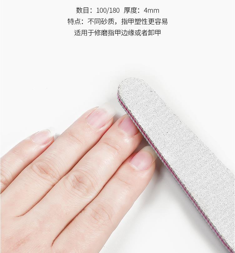 A set of popular nail art tools for foreign trade, including diamond-shaped nail scrubs, nail shaping and trimming strips, phototherapy nail surface sanding strips, and sandblasting pic 2