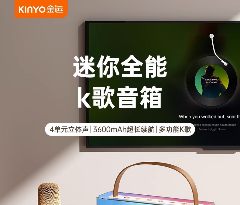 C10 Bluetooth speaker, home wireless karaoke microphone, audio all-in-one machine, high-quality subwoofer for home ktv pic 1