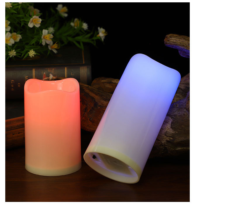 Factory direct sales of 18-key led remote control electronic candles, creative wedding road guide color-changing candle lamp sets for wholesale pic 9