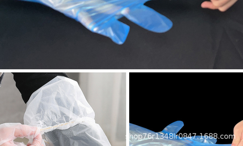 俊达加厚一次性长手套家务清洁餐饮防护PE材质日本工艺便宜实惠厂家直销 家务手套便宜手套详情10