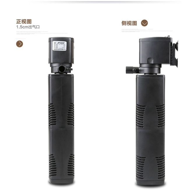 JP-023F fish tank and aquarium three-in-one with built-in fish tank filter, oxygenation pump and submersible pump pic 5