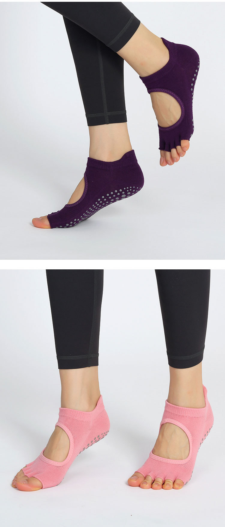 瑜伽袜子夏季防滑袜女夏天普拉提袜五指袜分指运动室内运动袜详情23