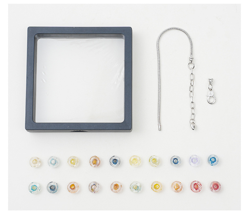 晗钰缘水波纹琉璃珠子手串手链DIY手工串珠多色水波纹玻璃珠手链详情13