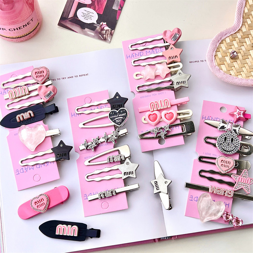 Versatile Y2K fashionable spicy girl style star hair clip, girl side bangs clip, sweet and cool dopamine crushed hair clip hair accessory pic 39