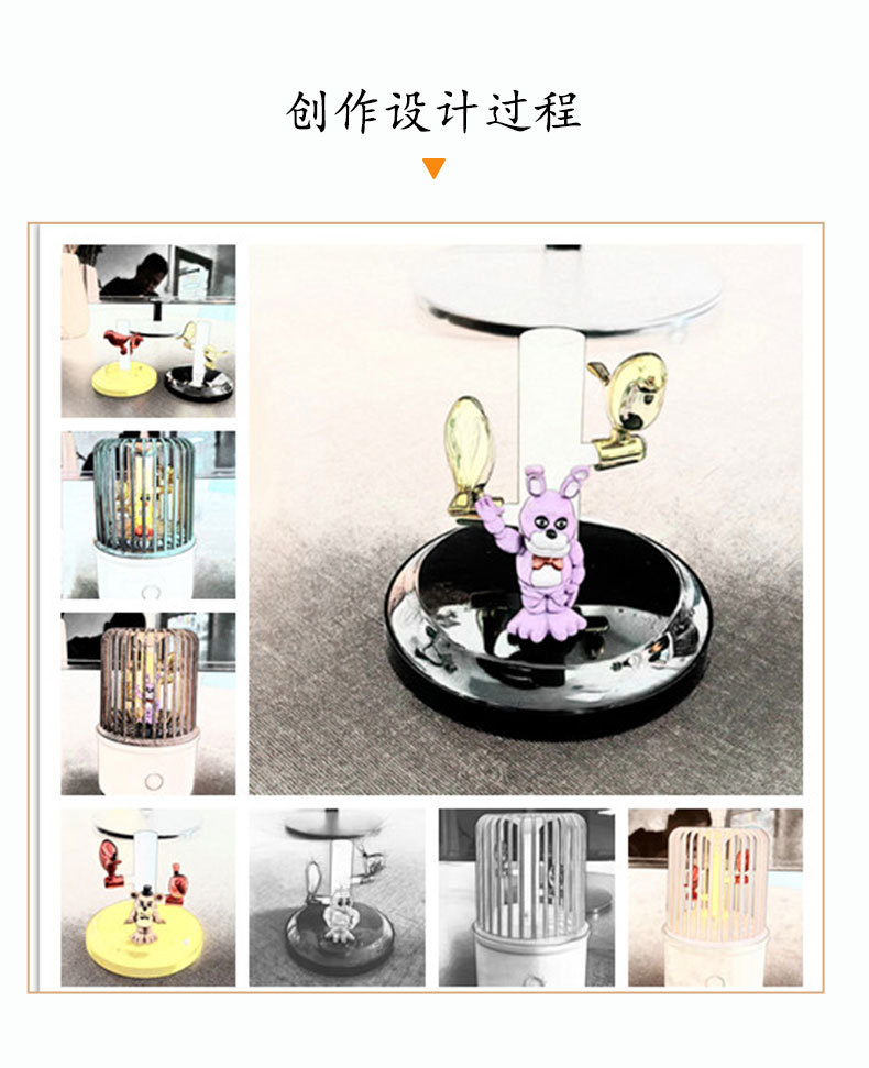 报喜鸟加湿器鸟笼造型桌面补水仪香薰机详情12
