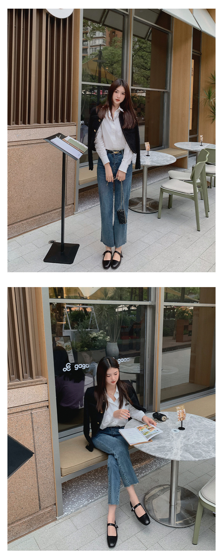 高级感羊皮软底真皮玛丽珍单鞋女鞋一字扣带浅口平底鞋小皮鞋剽鞋详情12