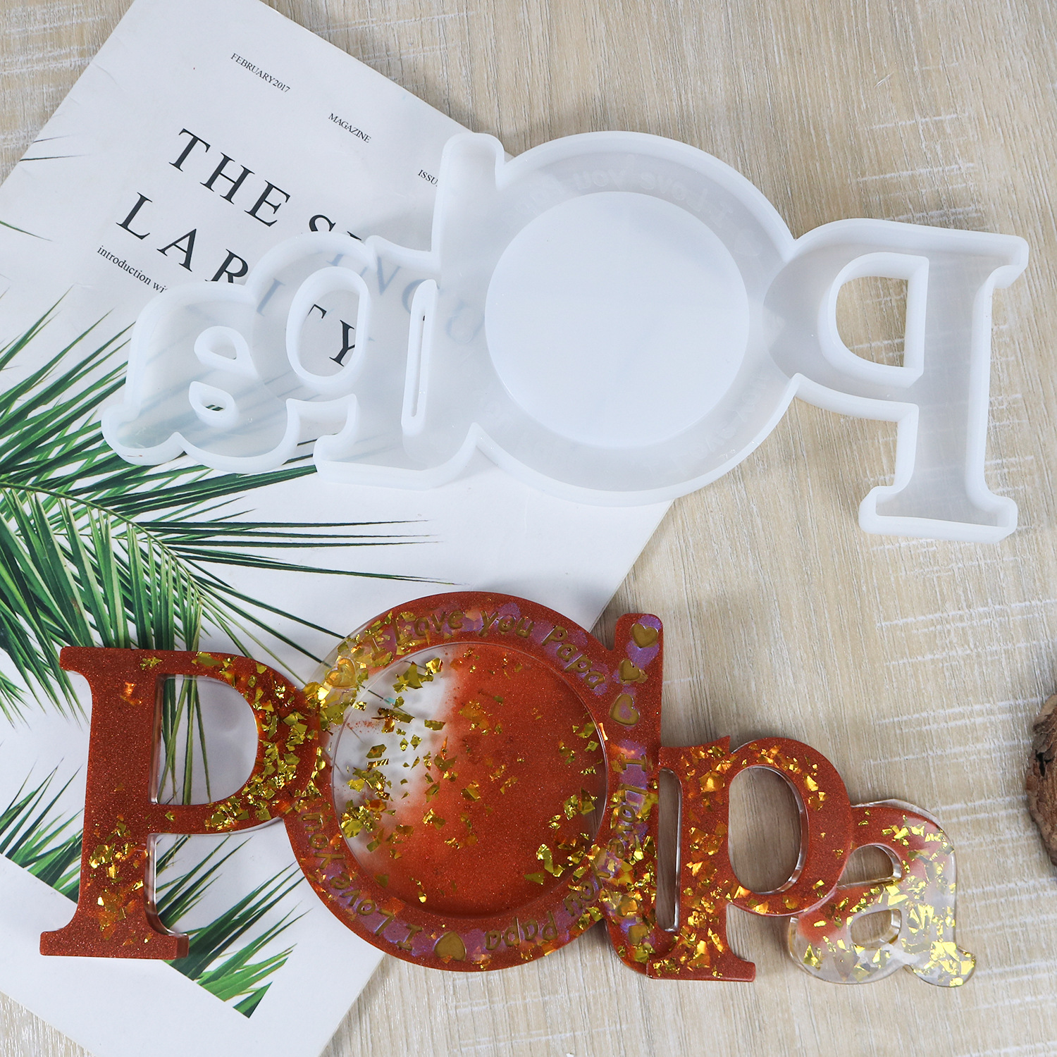 diy滴胶模具家庭成员family立体相框硅胶模具跨境专供详情12