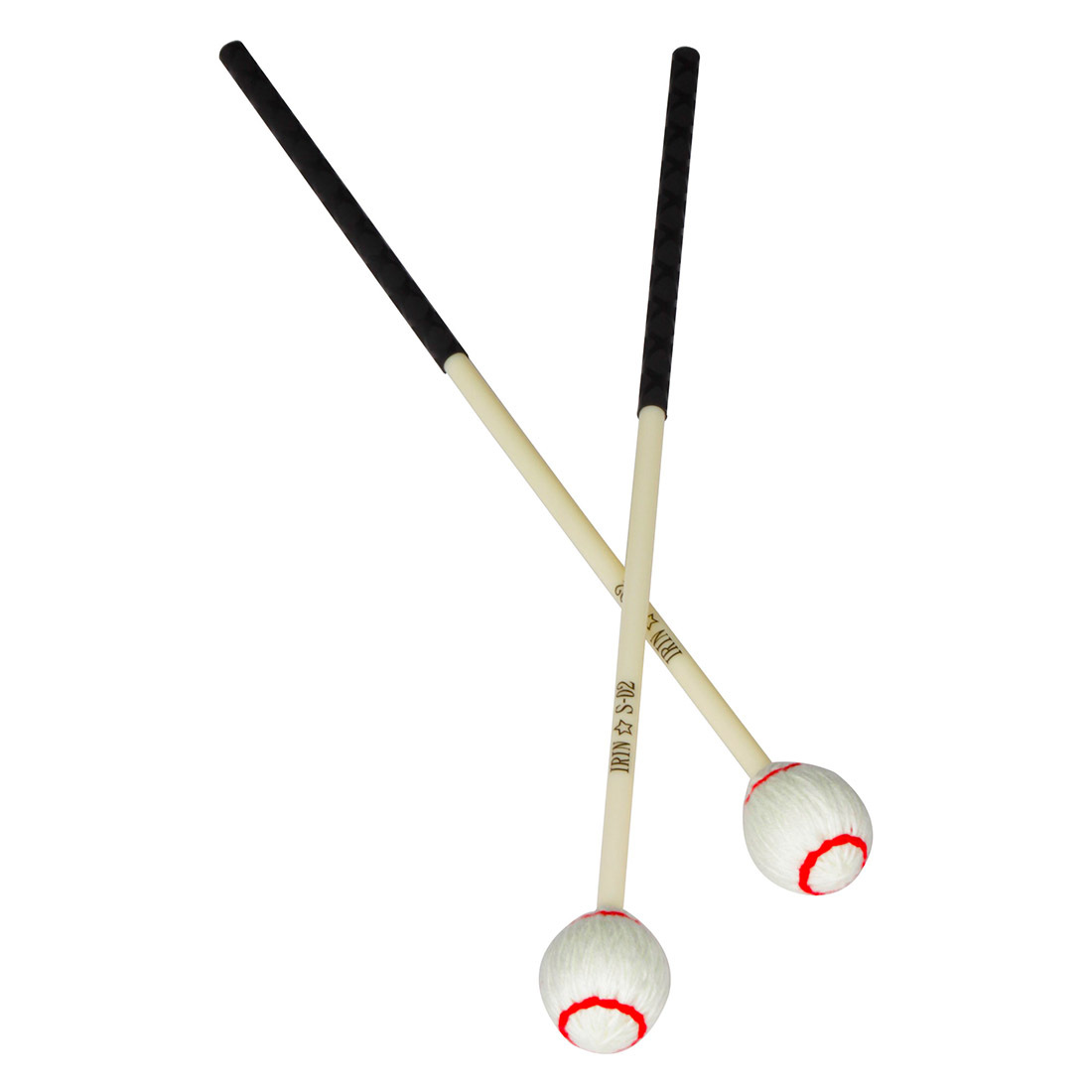 S-02 Marimba mallet, white red marimba mallet drumstick, red circle, white percussion instrument accessories pic 8