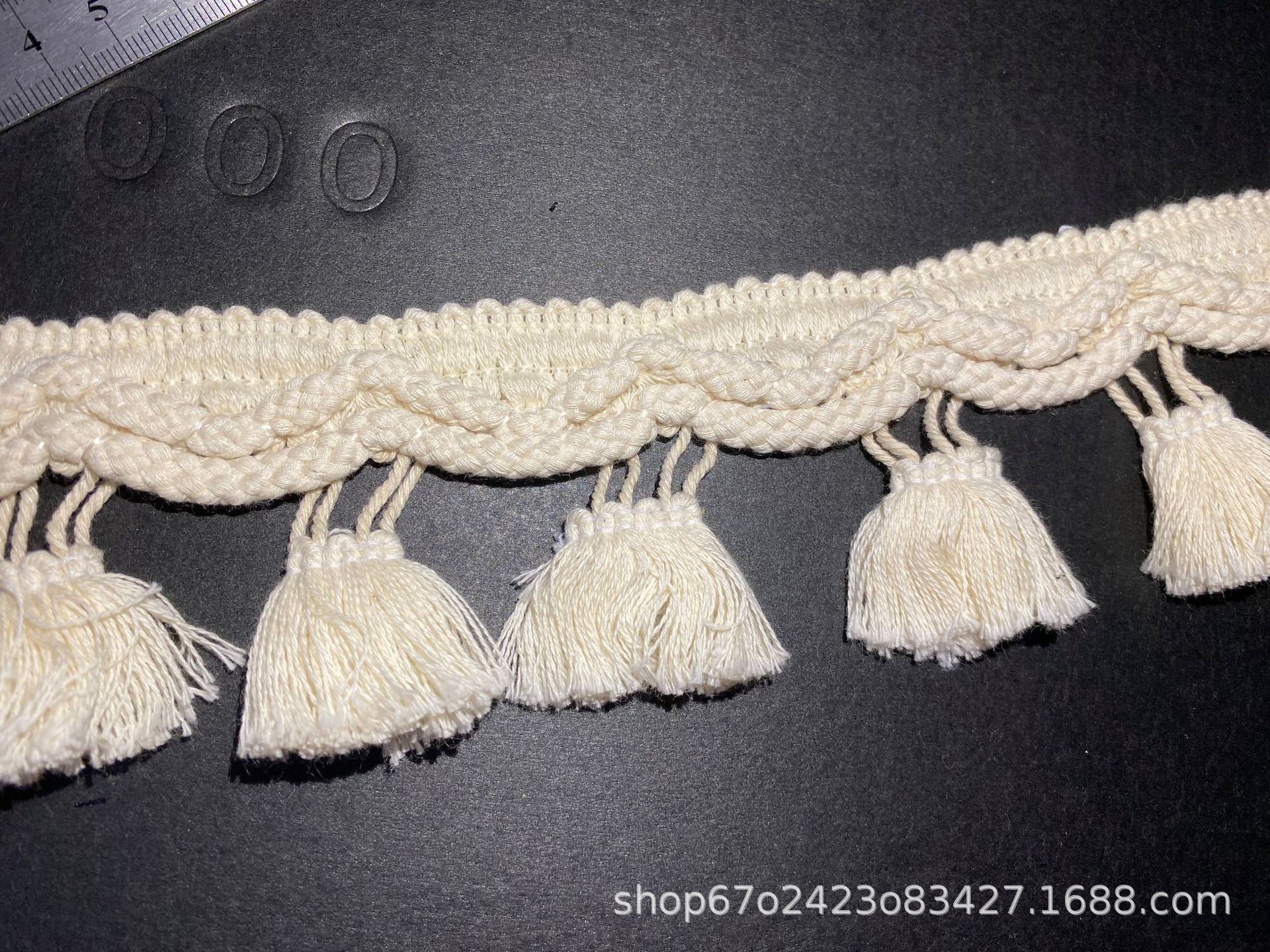Factory direct supply of knotted tassel lace home textile accessories, DIY clothing accessories knotted tassel lace pic 8
