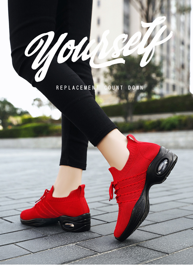 舞蹈鞋秋季新款成人现代舞网面外贸女鞋厂家批发爵士运动鞋女详情4