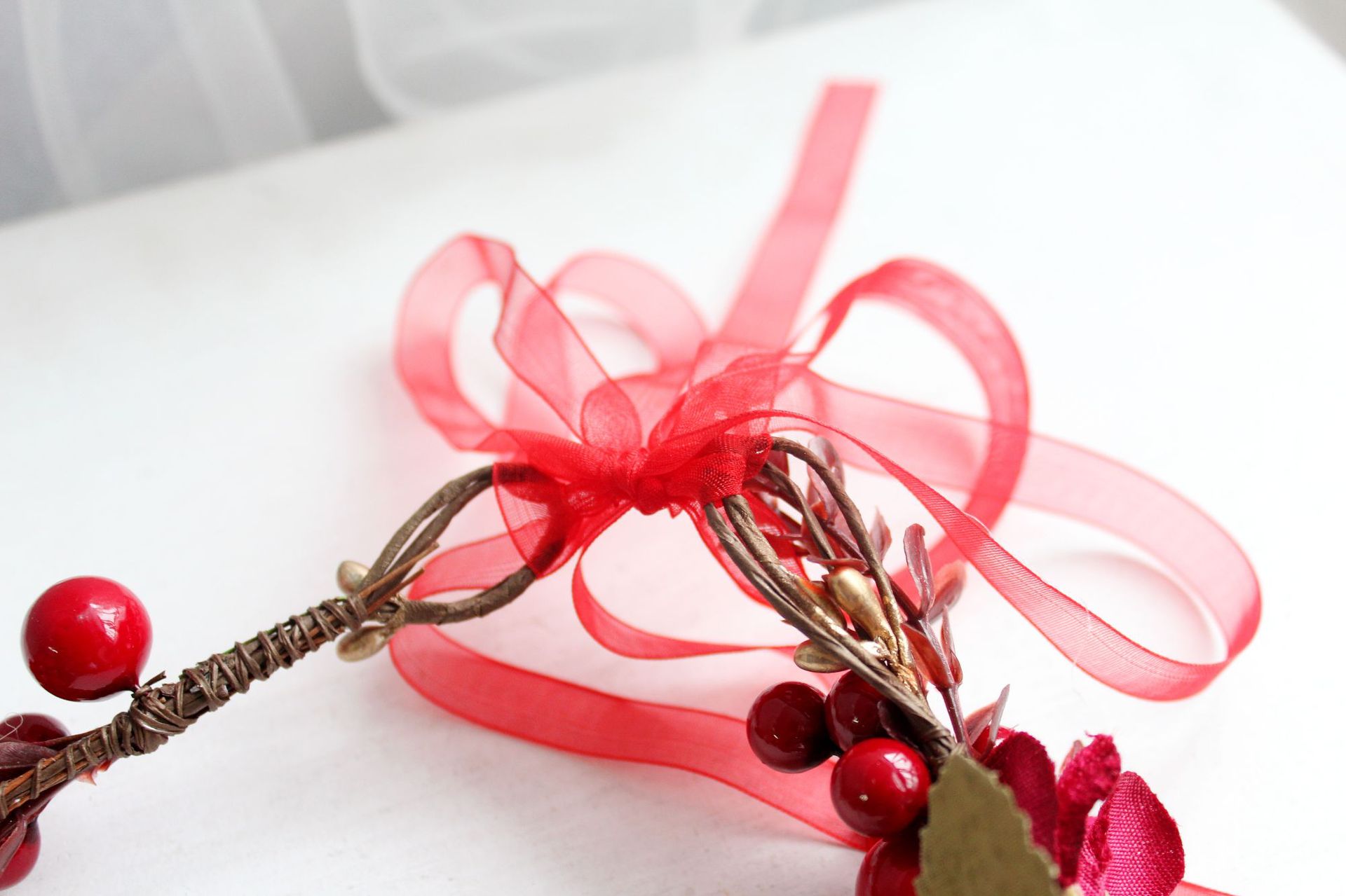 Jialan Flower Ring Berries Original pure hand-woven flower rings, beautiful bridal wedding photography styling accessories, hair bands pic 10