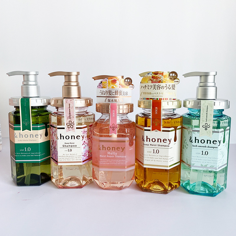 日本进口洗发水安蒂花子honey蜂蜜洗发水 樱花清爽 留香详情2