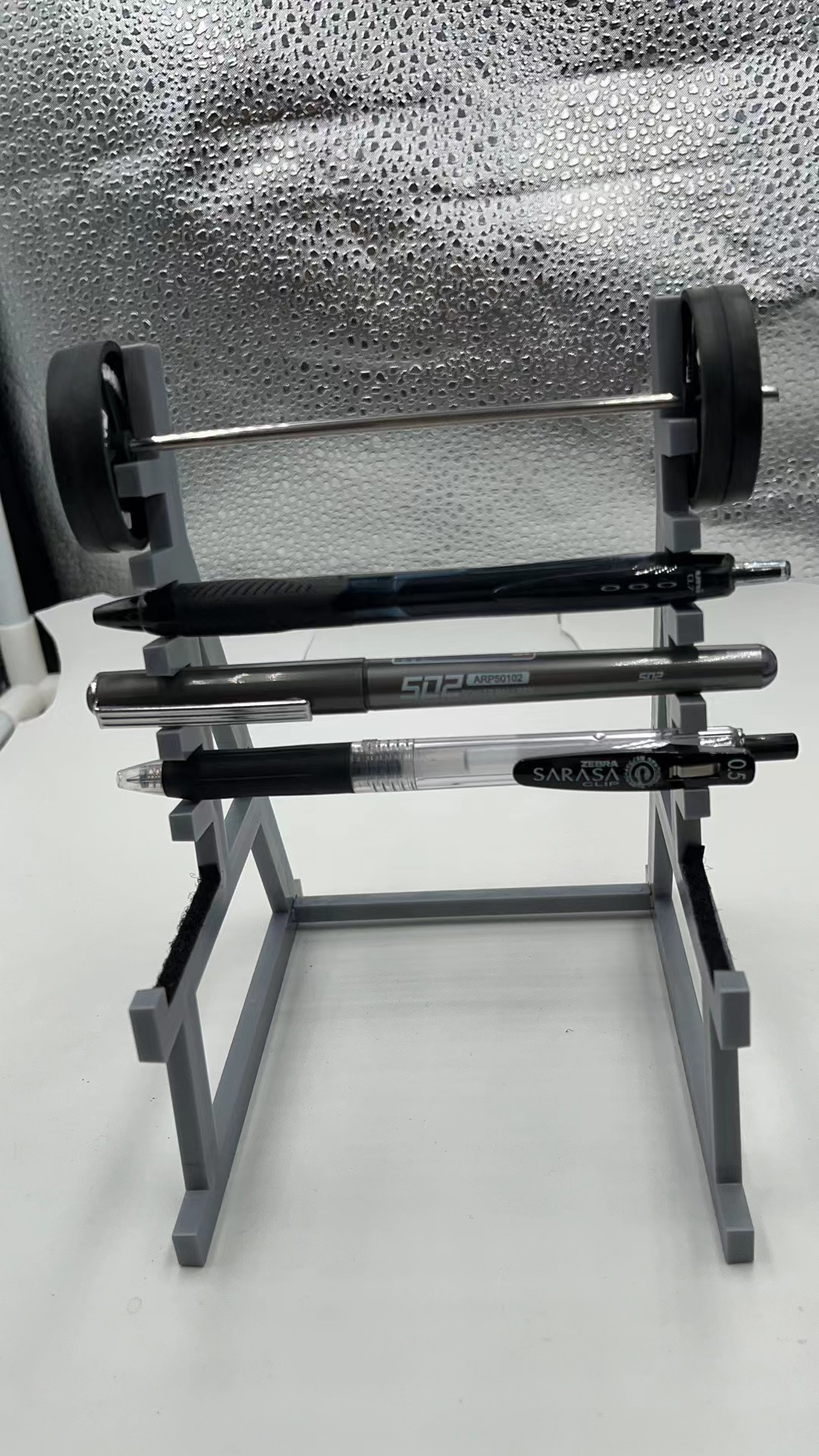 Squat Rack Pen Holder 健身房举重杠铃笔架跨境个性深蹲办公支架详情5