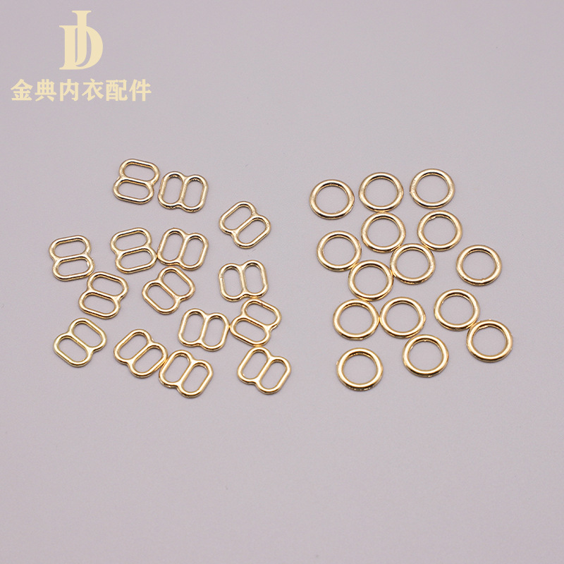 Golden Classic Underwear Accessories: Underwear adjustment alloy buckle, bra shoulder strap buckle, swimsuit thickened 089 character buckle, metal pic 1
