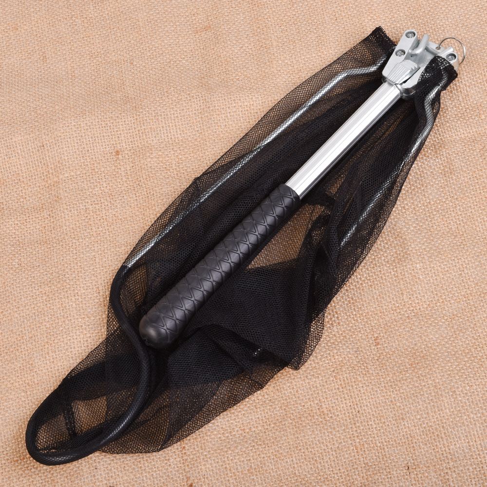 27972 LEO/ Leou [Aluminum Alloy Natural Color Triangular Mini Fishing Net] Flying fishing Folding hand-drawn fishing gear export pic 8