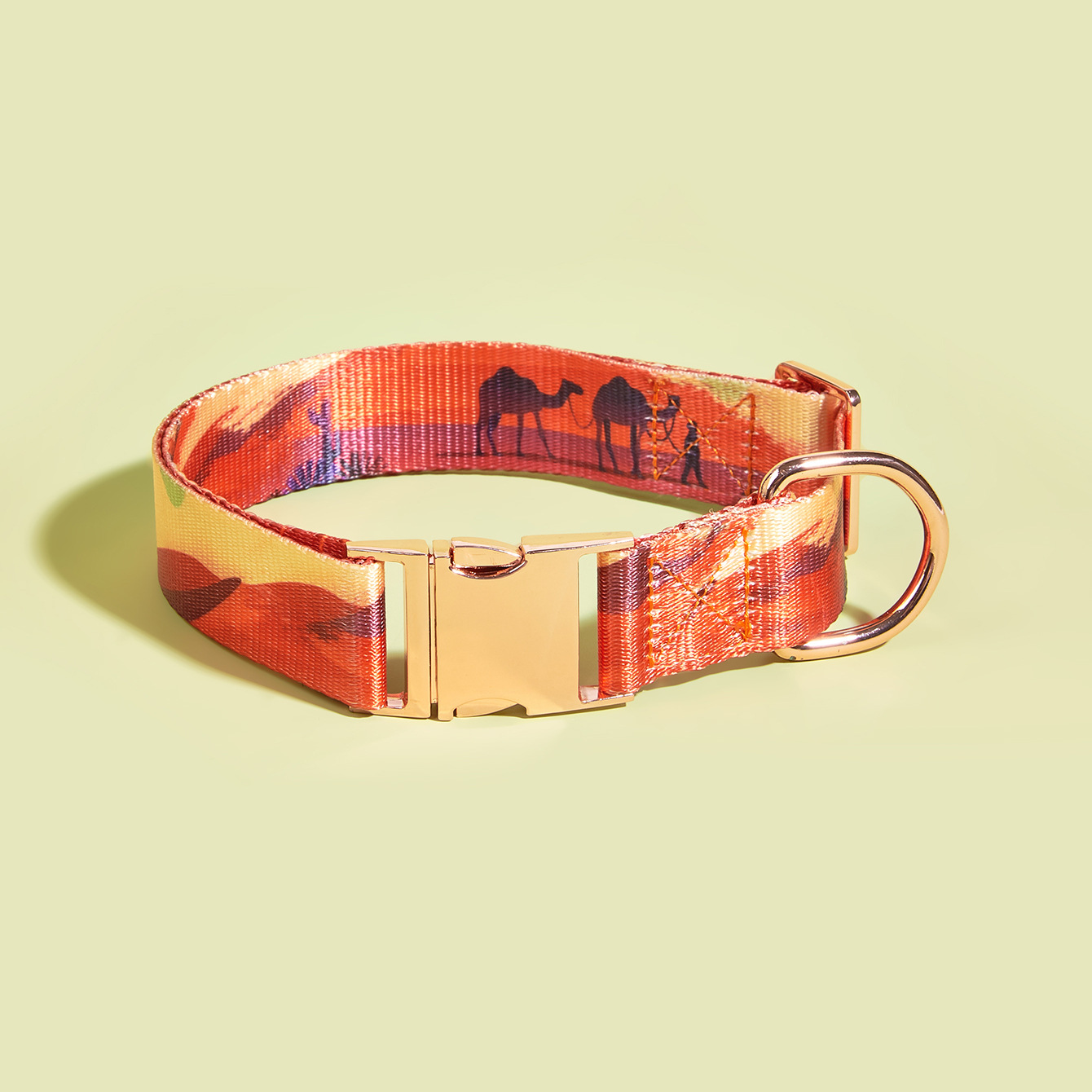 MIDI Cross-border New pet medium and large-sized dog imitation nylon printing factory wholesale adjustable and etchable alloy buckle dog collar pet supplies Pet collar buckle metal pic 22