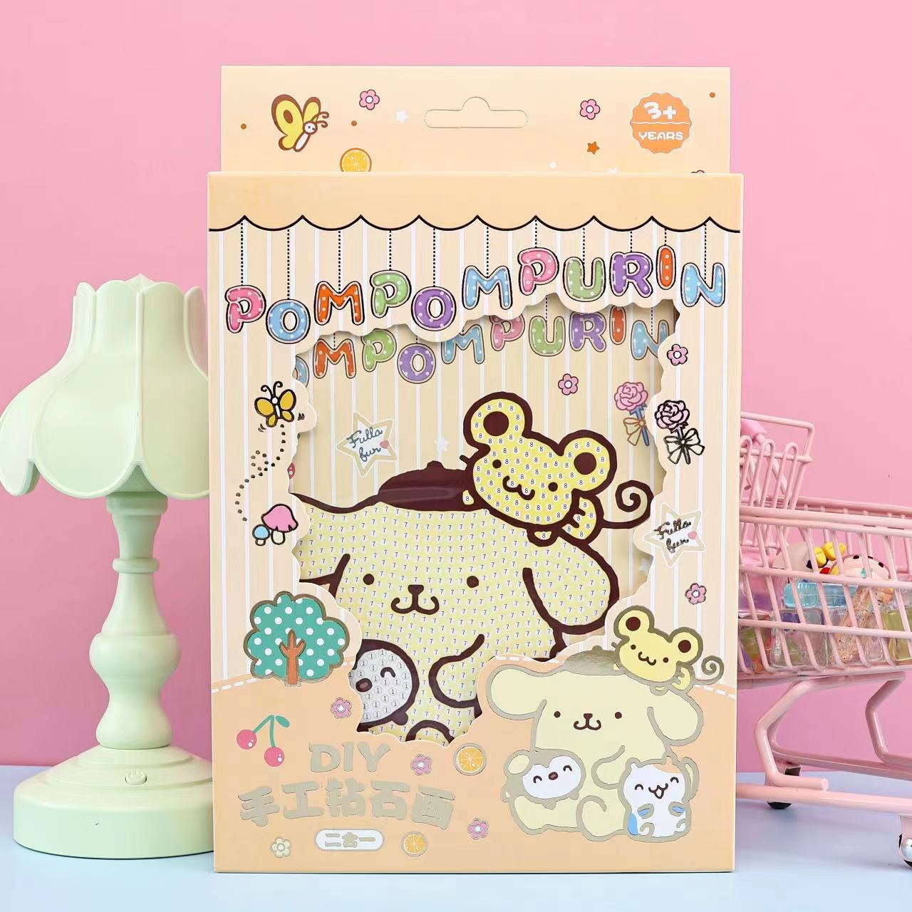 DIY钻石画套装 儿童创意手工钻石黏贴画 可爱卡通满钻钻石画玩具详情3