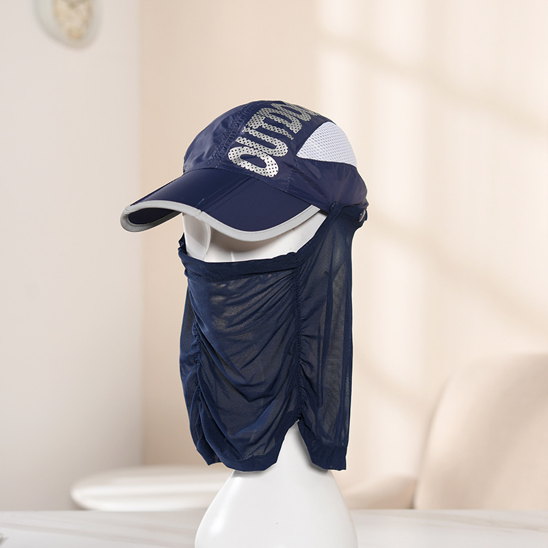 Wholesale of 2020 new outdoor sports cycling sun protection headgear, dust-proof full face hood, foldable fishing cap pic 5