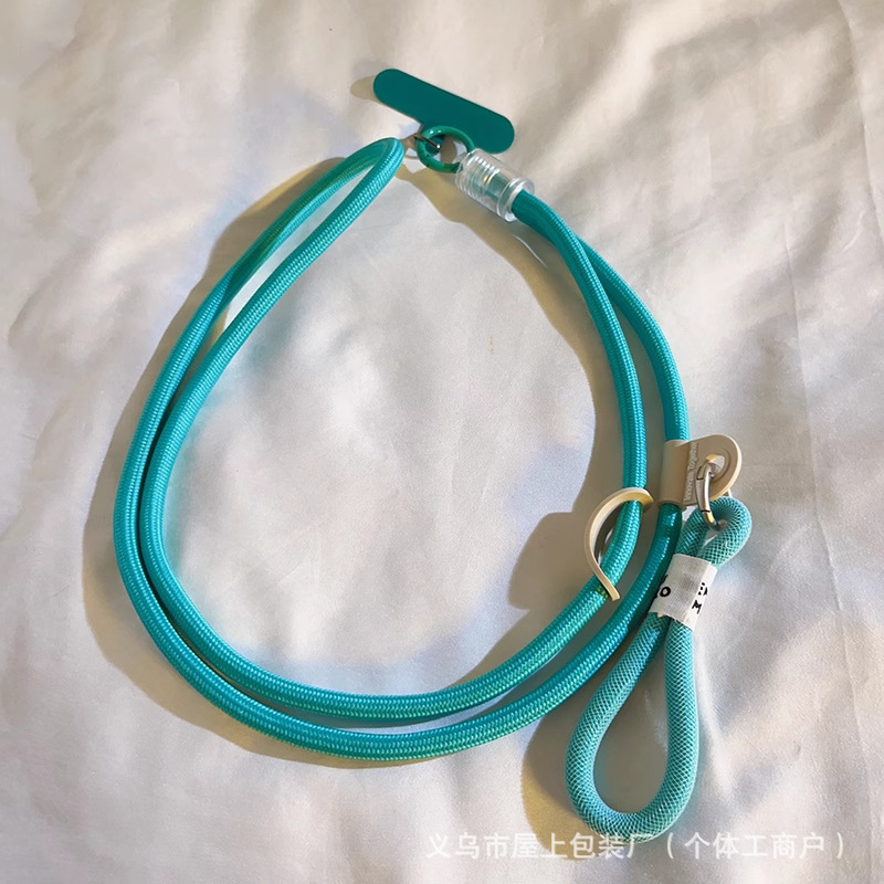 整套精致编织手机卡套挂绳 斜挎可背彩色车绳子 带子挂链挂件防丢详情9