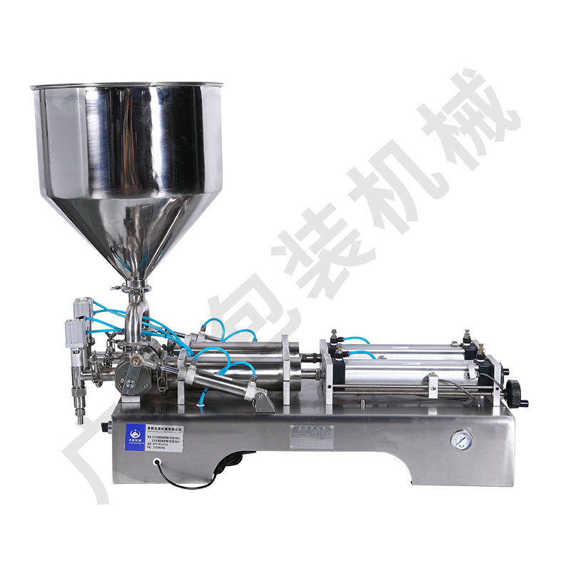 Customized horizontal double-head paste and liquid dual-purpose filling machine, semi-automatic paste and liquid dual-purpose canning machine pic 19