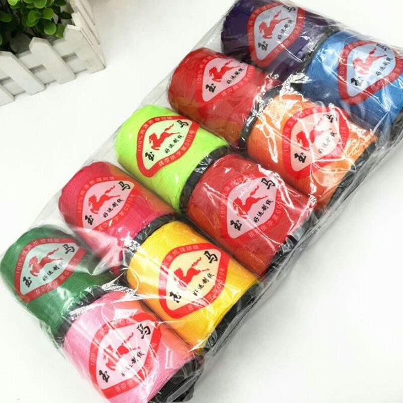 Large scroll pagoda thread, three-color sewing machine thread, quilt thread, thickened polyester thread, needlework, sewing accessories, cotton thread pic 6