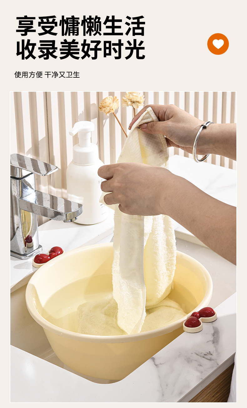 Wholesale G364 washbasin, plastic handle cartoon thickened household cute basin, student dormitory laundry basin, multi-purpose water basin pic 8