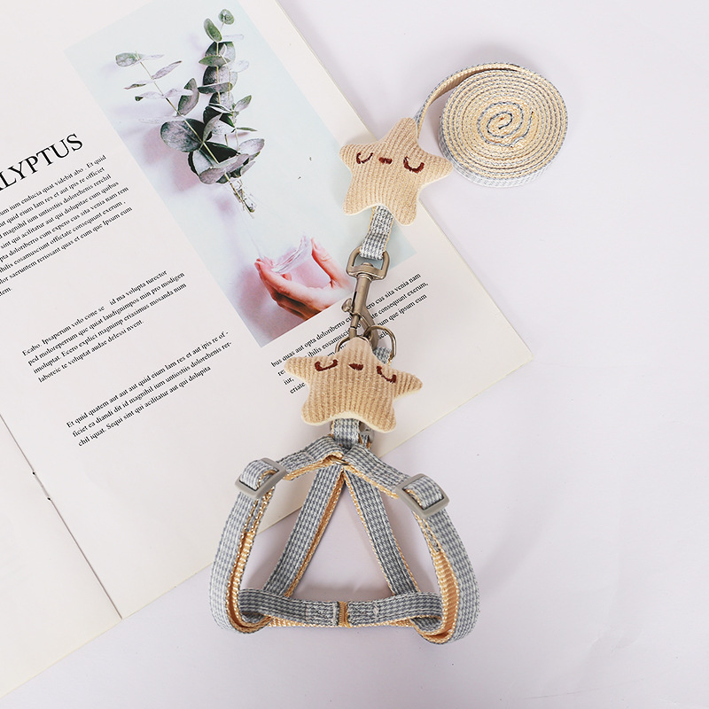 Wholesale I-shaped vest cat leash from the manufacturer, new star adjustable anti-break cat leash for cat walking pic 8